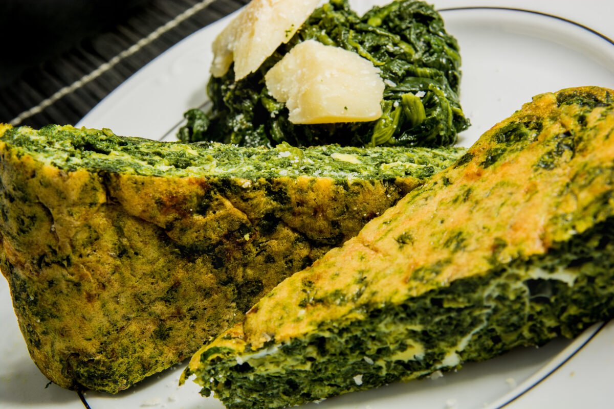 frittata al forno con spinaci