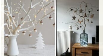 Alberi di Natale con rami secchi: 20 Idee semplici ed originali!