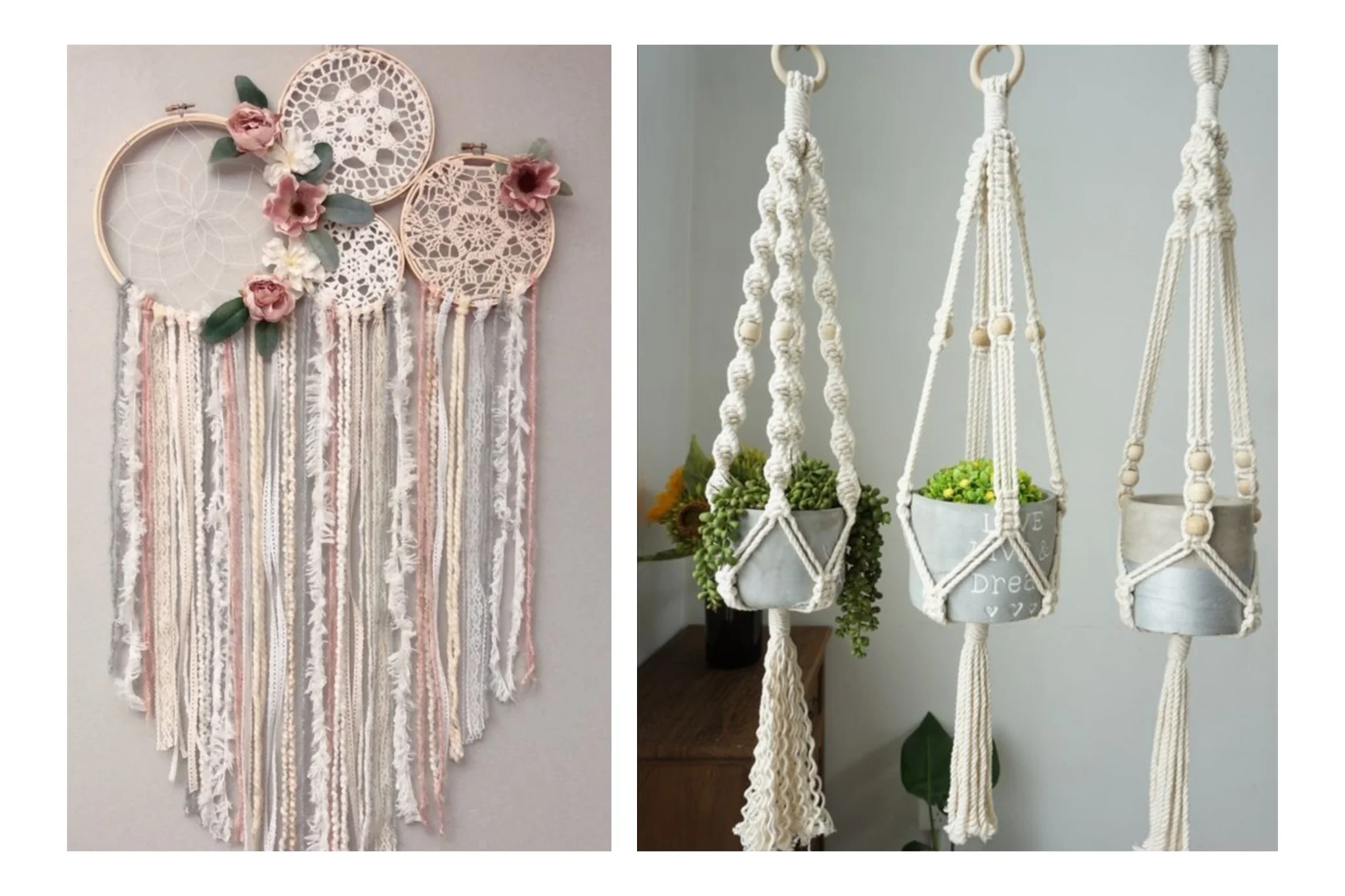 Macramé, tantissime idee per decorare la casa | Fai da te e riciclo creativo