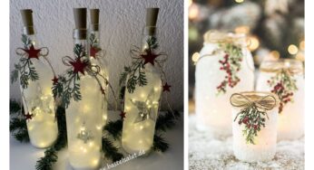 Barattoli, bottiglie e bicchieri spaiati a Natale: tante idee per decorare casa!