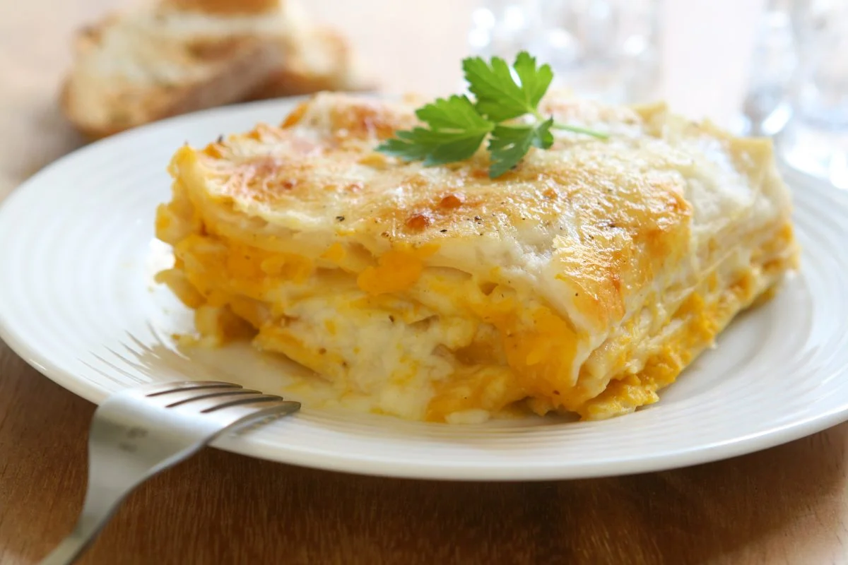 Herbstlasagne mit Kürbis: ganz schnell, ohne etwas zu frittieren