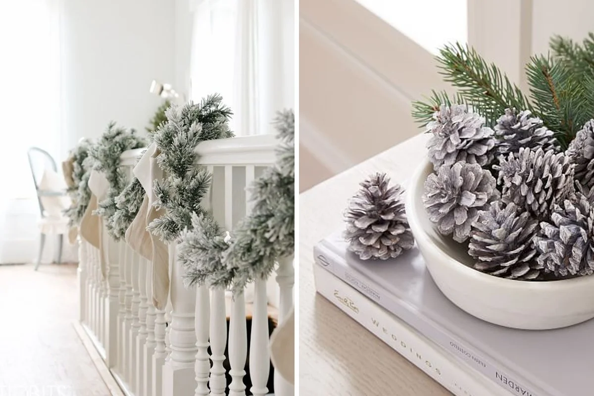 Bianco Natale: come decorare con semplicità e a basso costo