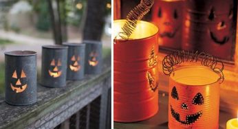 Lanterne decorative per Halloween: Realizzale riciclando barattoli di latta