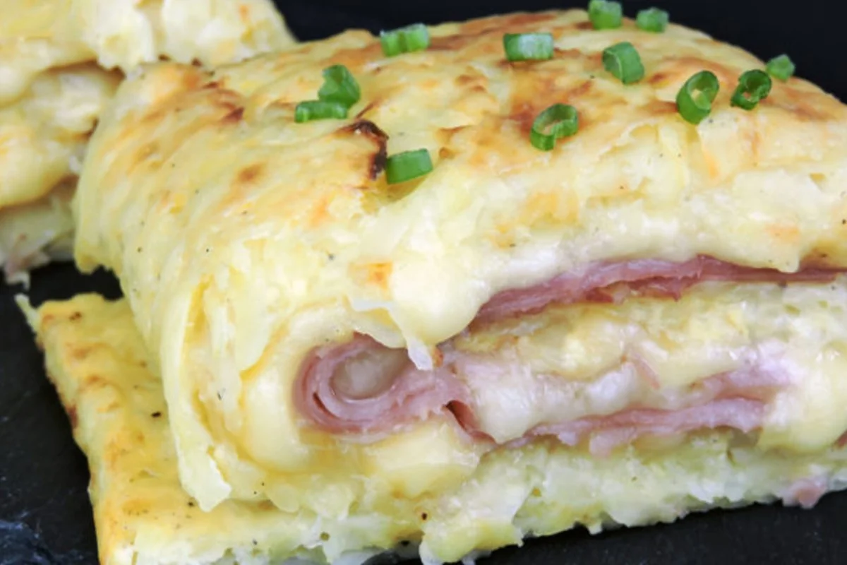 Das Kartoffelbrötchen mit Kochschinken und Scamorza: nur 270 Kalorien!