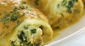 Crespelle ricotta e spinaci al forno: un piatto con pochissime calorie!