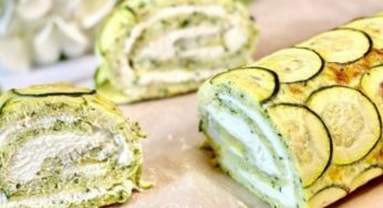 Rotolo di zucchine light: senza farina, delicatissimo, solo 110 calorie!