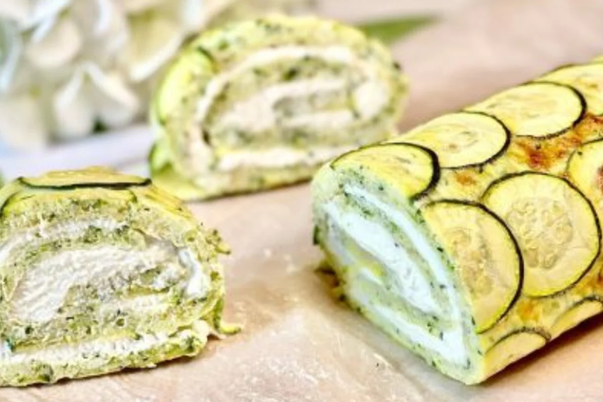 Rouleau de courgettes léger : sans farine et avec seulement 110 calories !