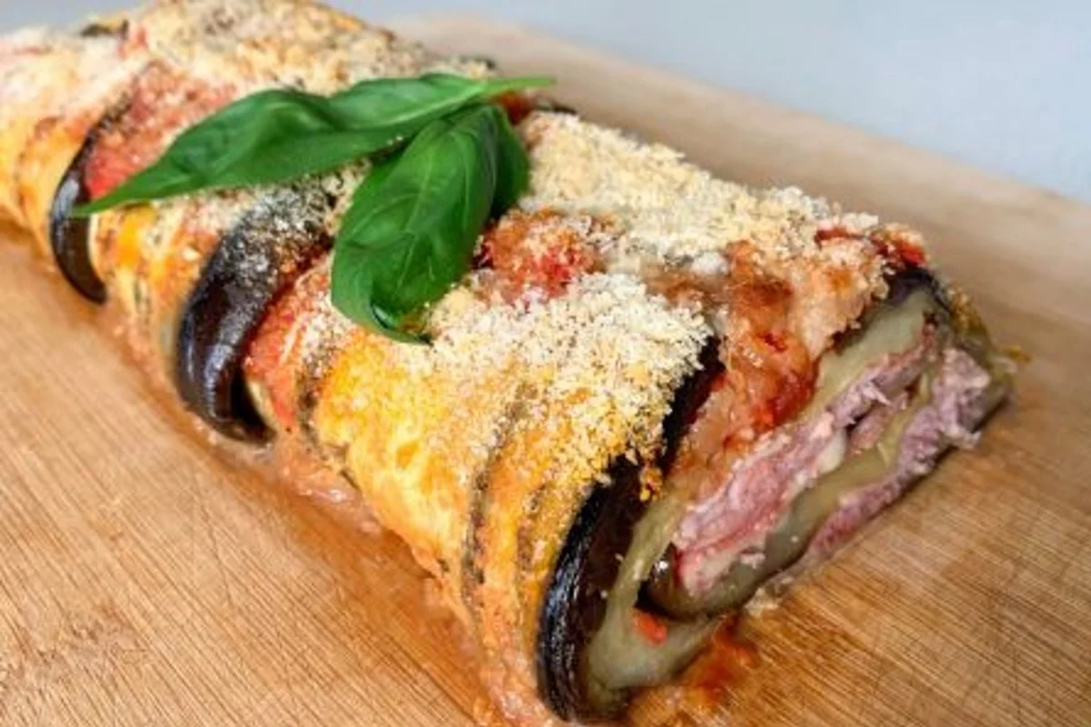 Il rotolo di melanzane ripieno: ottimo per la dieta, solo 180 calorie!