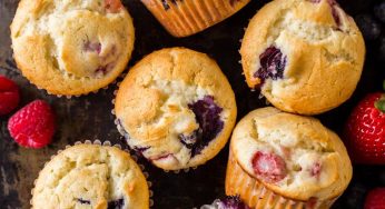 Muffin ai frutti rossi: multivitaminici e deliziosi, ma dietetici!