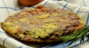 La frittata di cicoria con soli 3 ingredienti, leggerissima!