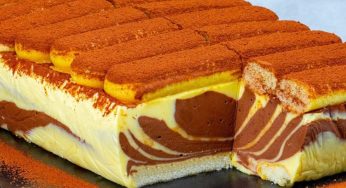 La torta variegata vaniglia e cioccolato che non si cuoce