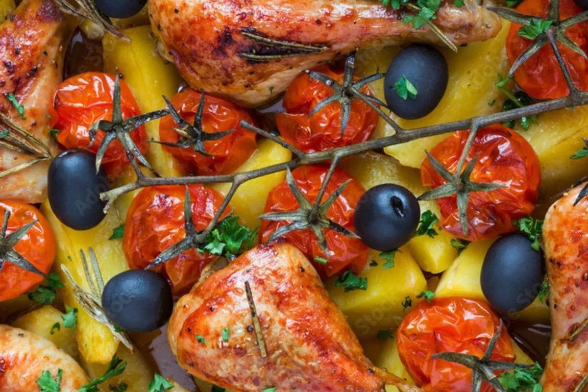 Huhn mit Oliven