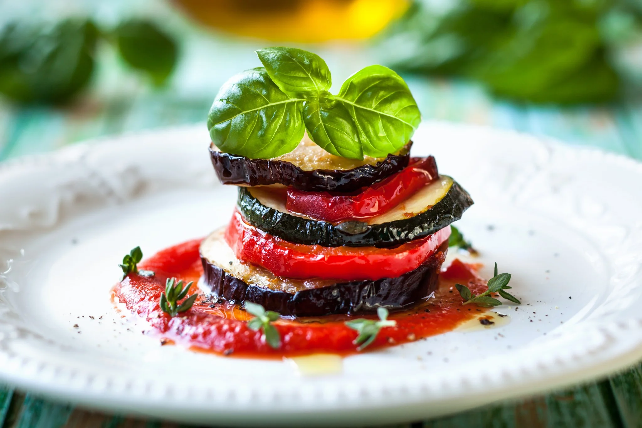 Millefoglie pomodori e melanzane: una delizia pronta in un lampo!