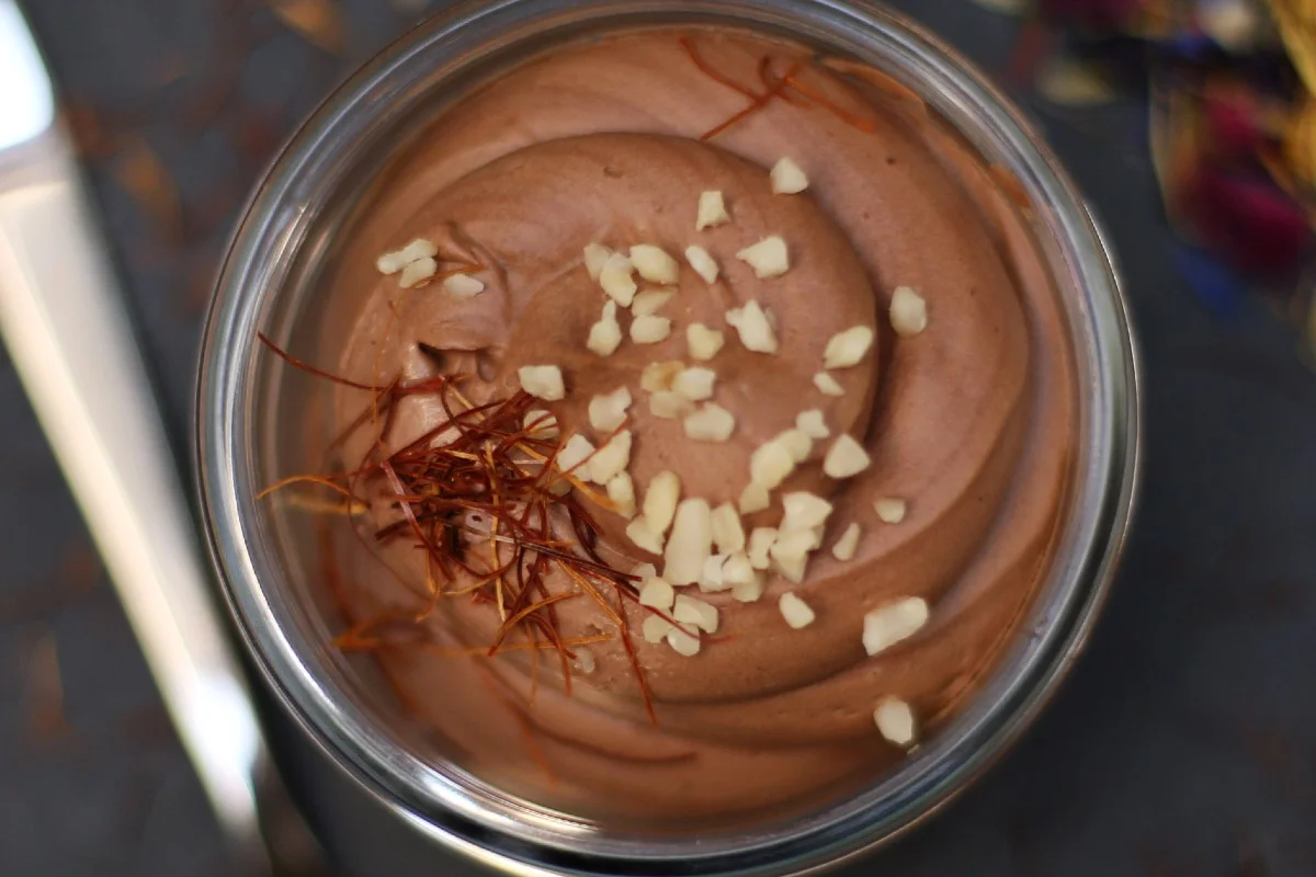 Mascarpone- und Schokoladencreme ohne Butter und Zucker.