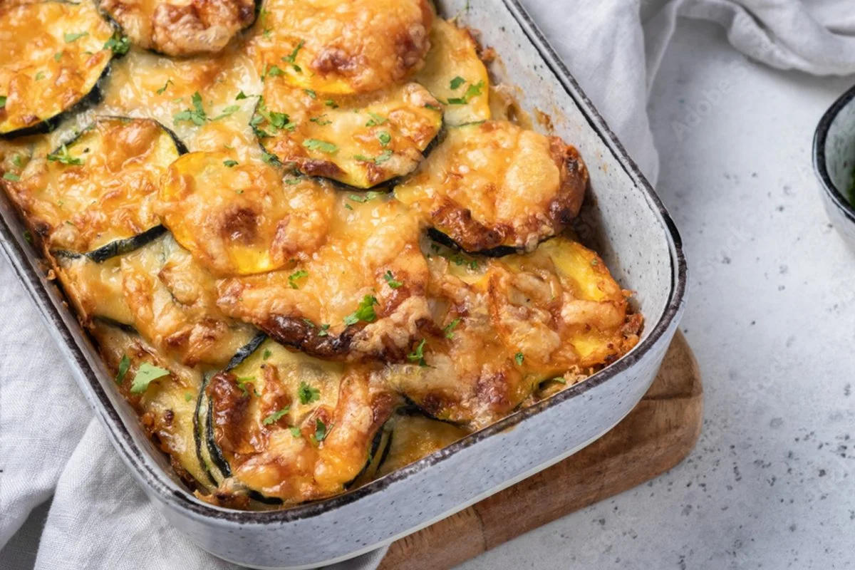 Gratin di zucchine con formaggio di capra, ricetta facilissima