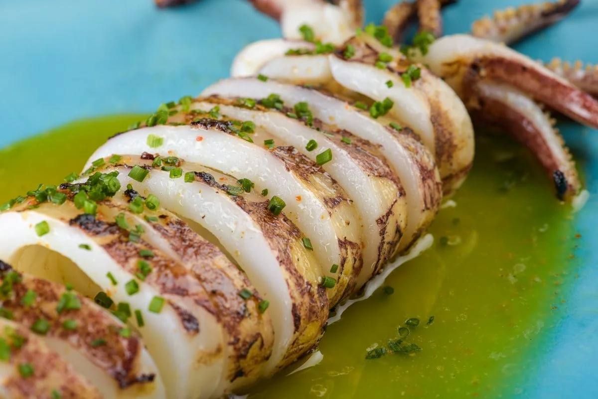 gedünstete Calamari