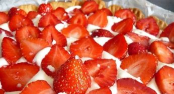 Crostata con fragole e mascarpone senza cottura: una vera sciccheria!