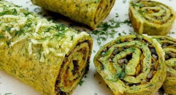 Roll di zucchine con verdure: la cena dietetica e veloce. Solo 140 calorie!