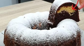 Ciambellone della nonna con la crema: lo sforni già farcito!