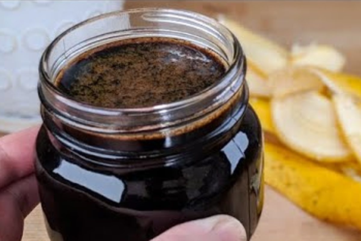 sciroppo di bucce di banana