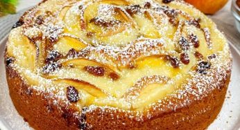 Con 2 uova e senza burro | La preparo così La torta di mele alla crema | Una ricetta fantastica!