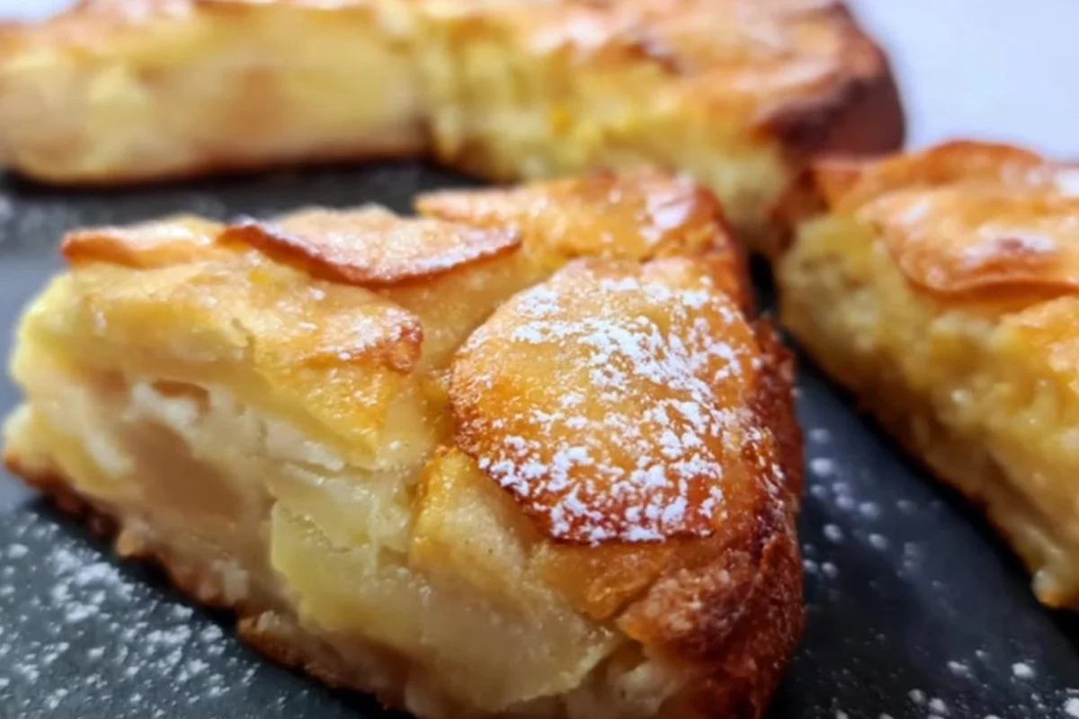 Kuchen mit mehr Äpfeln als Teig, dieses Dessert ist nicht nur lecker, sondern auch diätetisch. Es hat nur 110 Kcal!