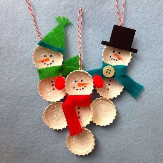 Snowman Snowflake Craft for Kids