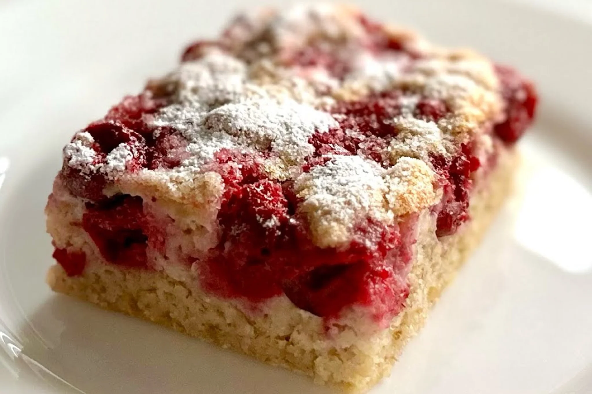 Quadrotti di ciliegie senza farina, zucchero e burro: golosi e salutari, perfetti a merenda!