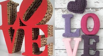 Riciclo cartone a San Valentino: 12 idee per delle scritte romantiche!