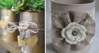 Barattoli di latta shabby chic: 15 idee del riciclo che fa tendenza