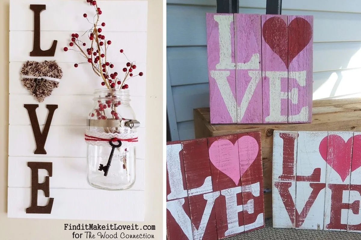 Scritte con in pallet: realizza per San Valentino il regalo perfetto!