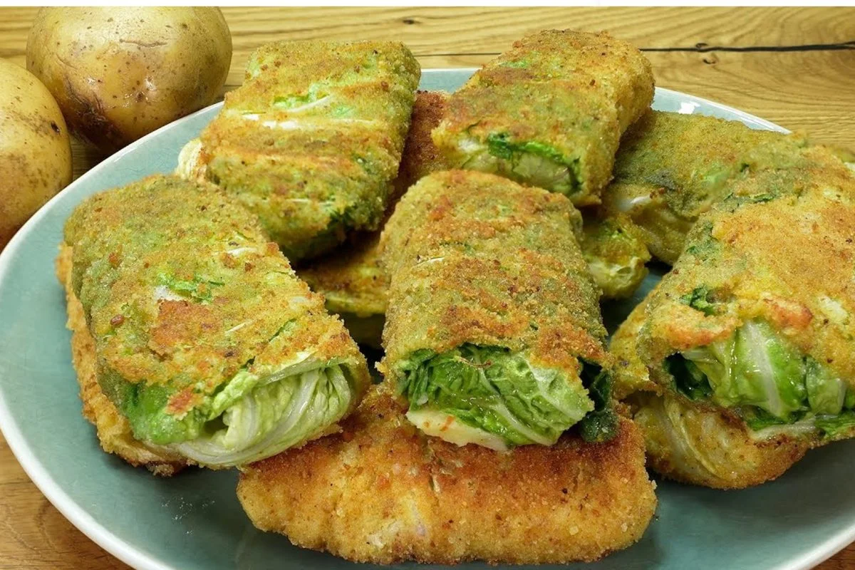 Panierte Kohlrouladen