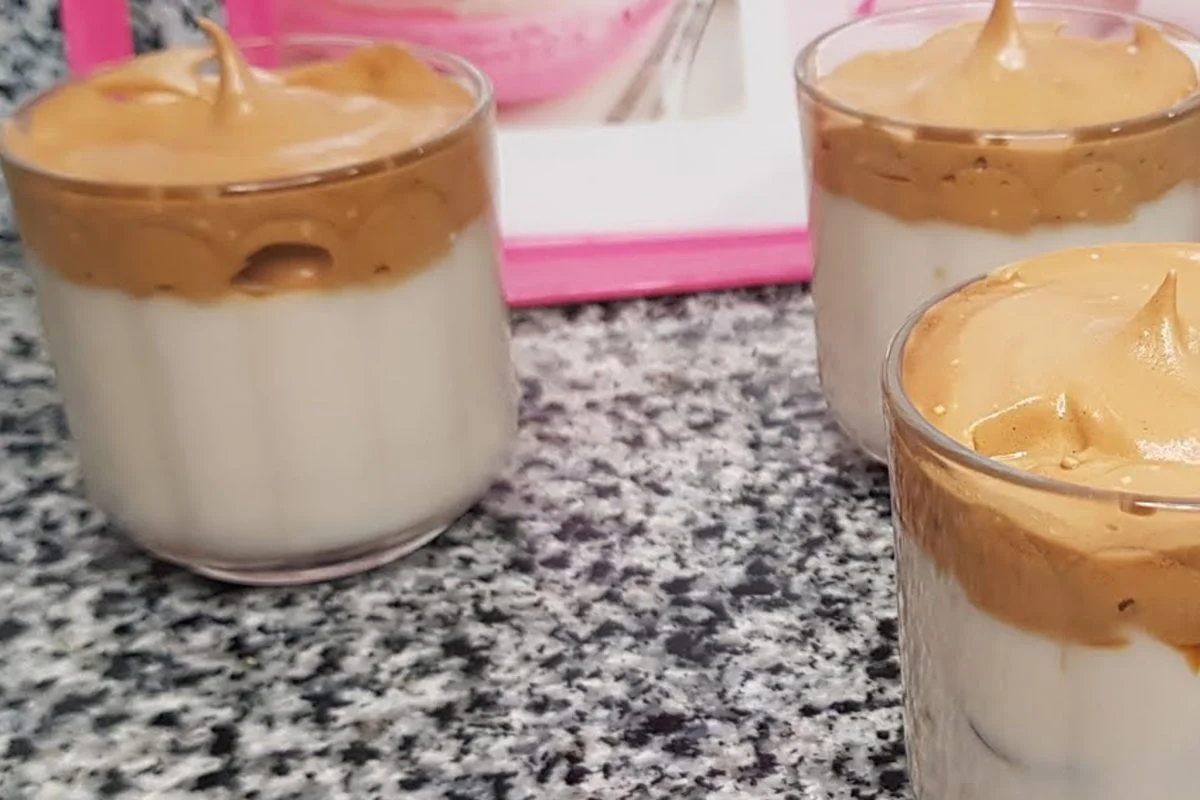 Kaffee und Milchcreme