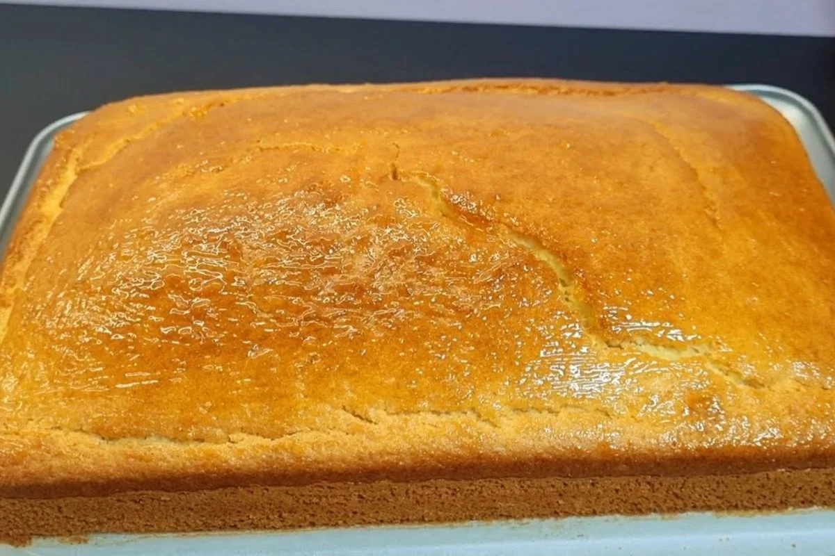 Omas Dessert, das mit einem Esslöffel Essig zubereitet wird. Weich!