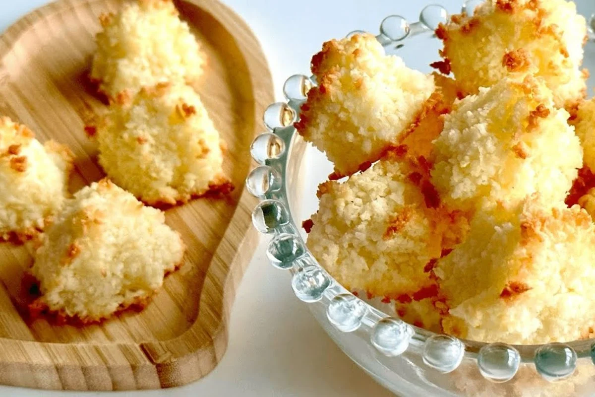 Leichte Kokosbonbons: 3 Zutaten, sehr wenige Kalorien, 0 Zucker!
