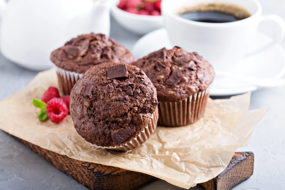 Sono al cioccolato e senza farina 00, i miei muffin hanno solo 90 calorie