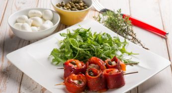 Preparo questi involtini in agrodolce, se hai dei peperoni li fai in lampo!