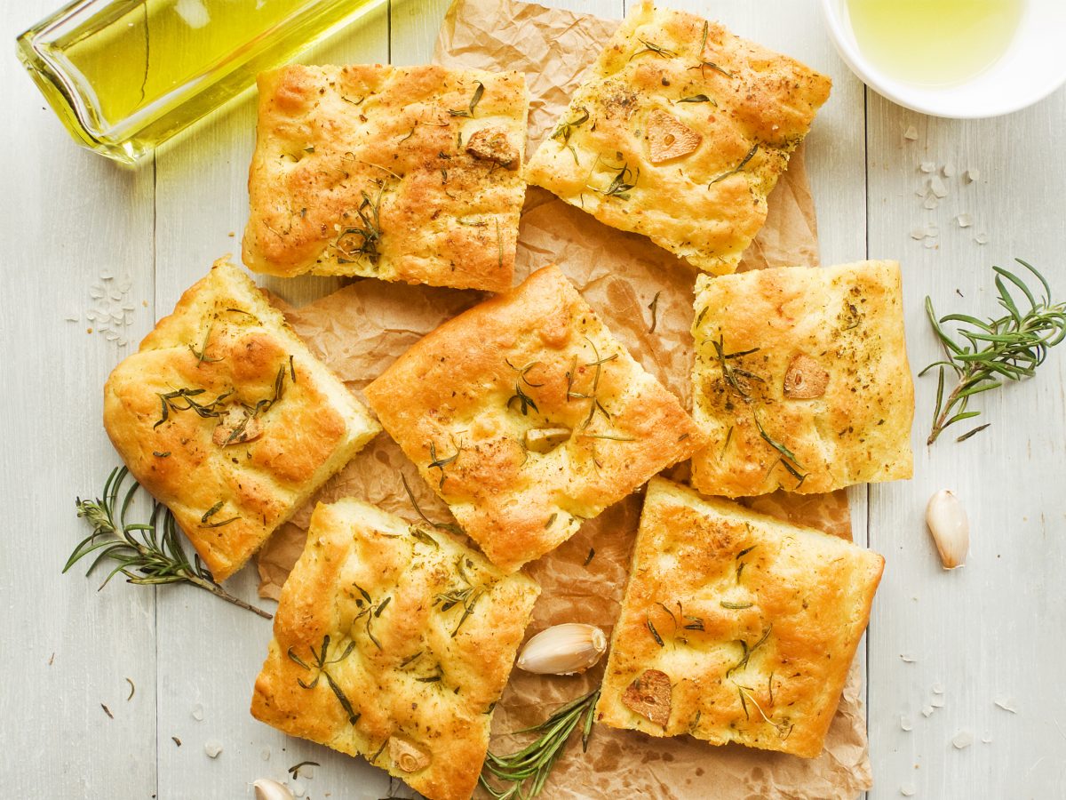 Focaccia con soli 3 ingredienti