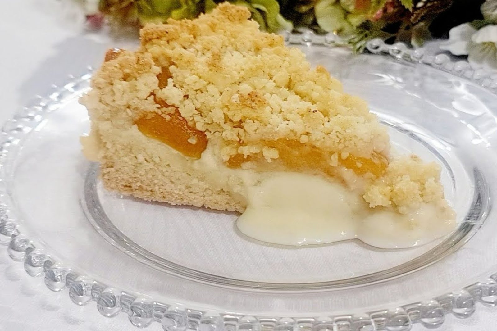 Torta cremosa di pesche: freschissima e cremosa, è la mia preferita per l’estate!