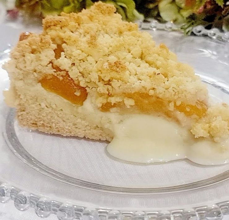 Torta cremosa di pesche: freschissima e cremosa, è la mia preferita per l’estate!