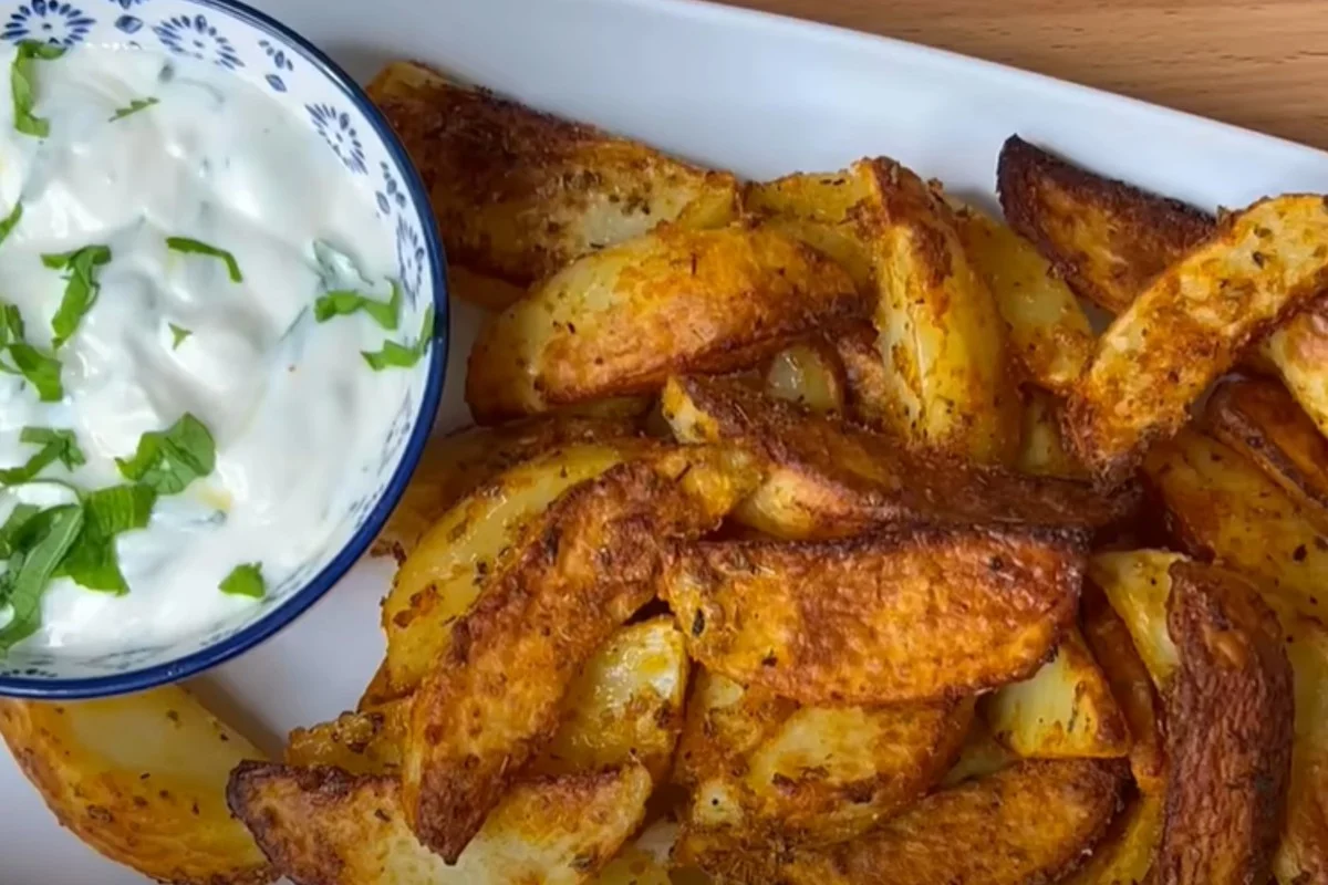 Kartoffeln mit Joghurtsauce