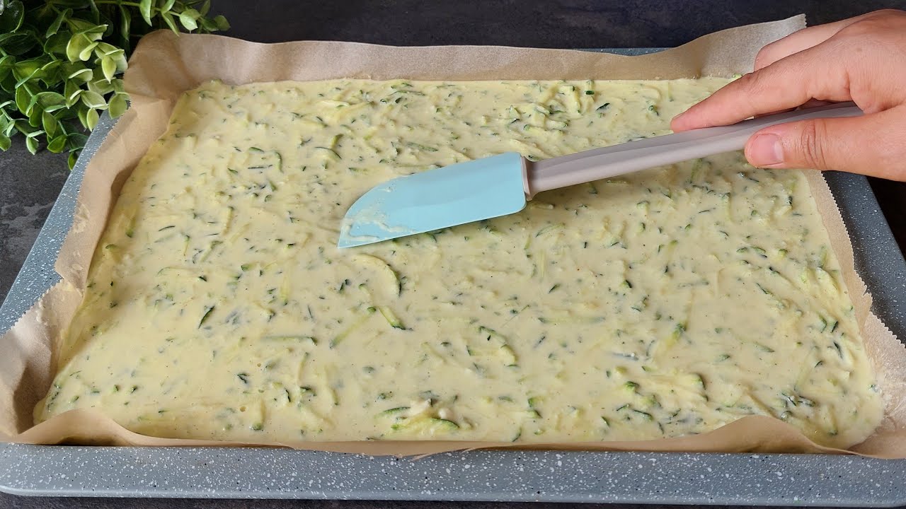 Focaccia di zucchine: velocissima, non c’è niente di più buono!