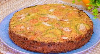 Torta di zucchine salata: è buona sia fredda che calda. Ha solo 180 kcal