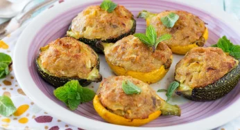 Zucchine ripiene: falle al forno! Sono perfette se sei a dieta