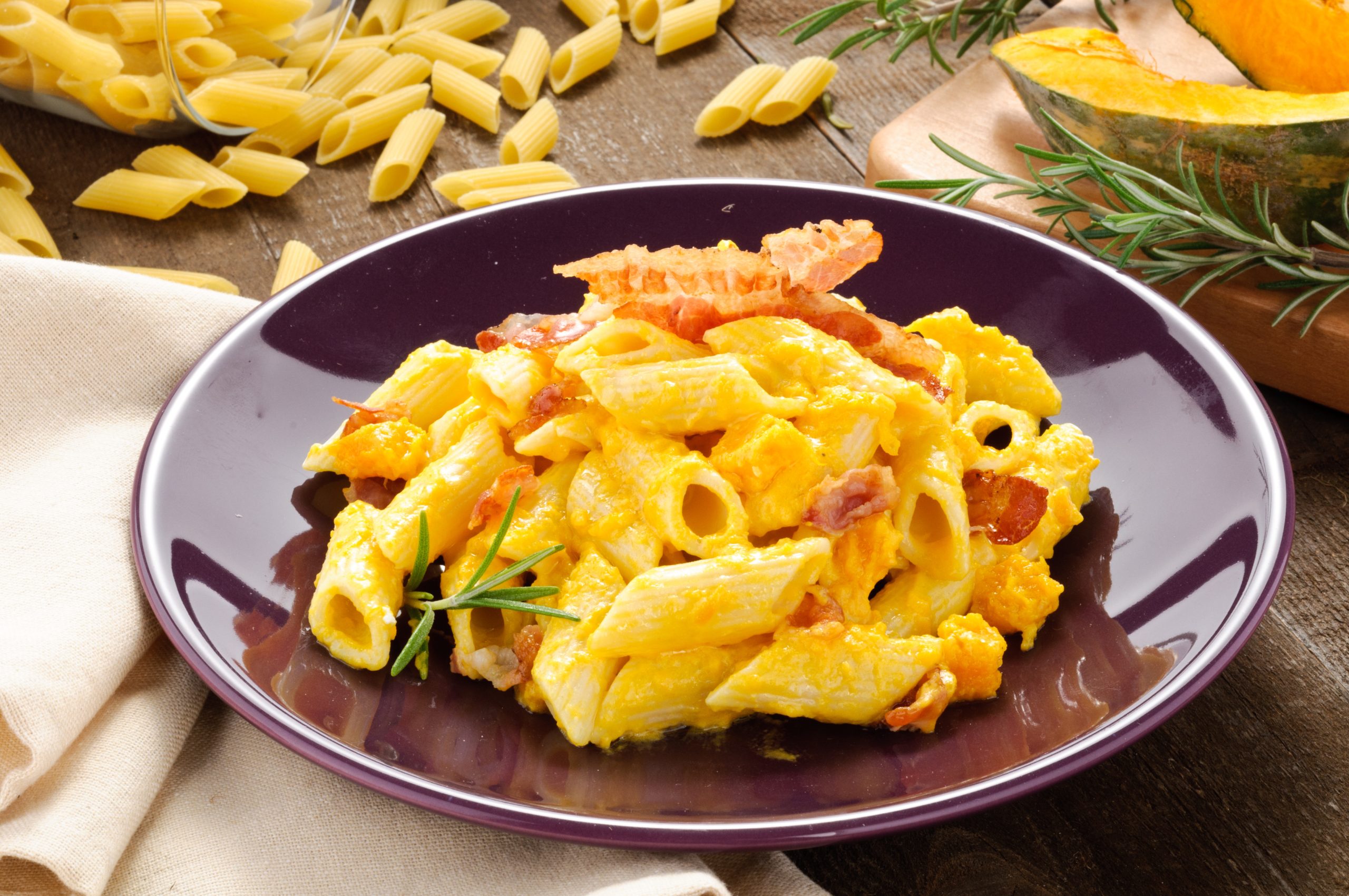 “Carbonara” ma con la zucca: la versione autunnale del famoso primo piatto