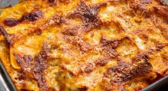 Lasagne alla zucca: non serve la besciamella. È buonissima! Ha solo 280 kcal