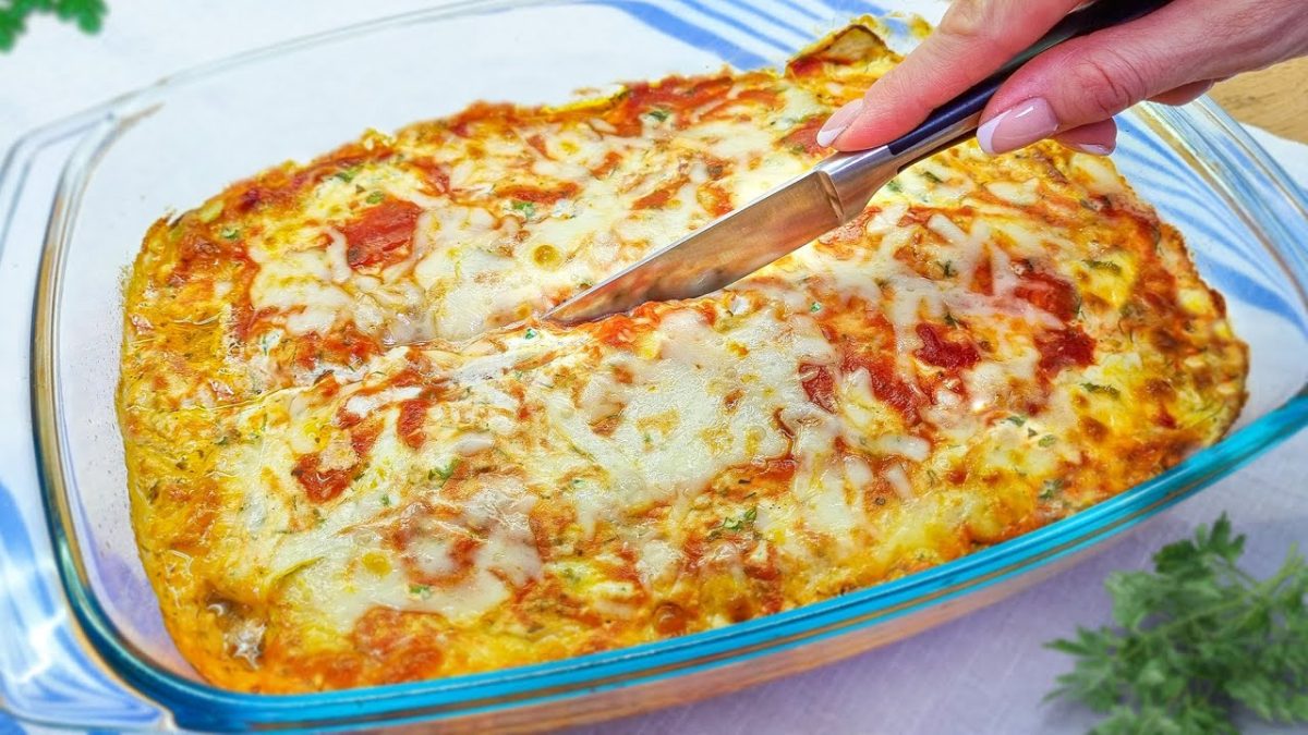 Lasagne di zucchine: senza pasta, solo 190 kcal, buonissime!