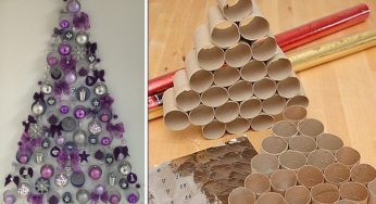 Albero di Natale fai da te con i rotoli di carta igienica: tante idee semplici ed originali!