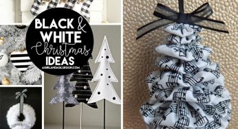 Black and White Natale: 16 idee per decorare la casa! Intriganti ed originali!