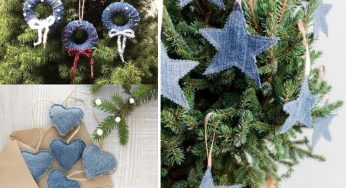 Riciclare jeans a Natale: tante idee per decorare casa con il fai da te